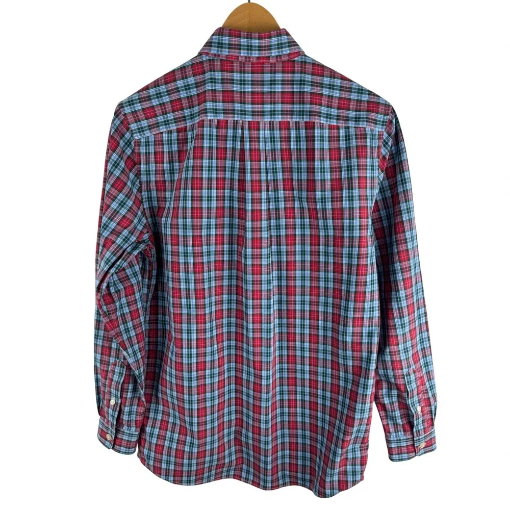 Vineyard Vines Plaid Whale Shirt‎ Boys XL Long Sleeve Button Down